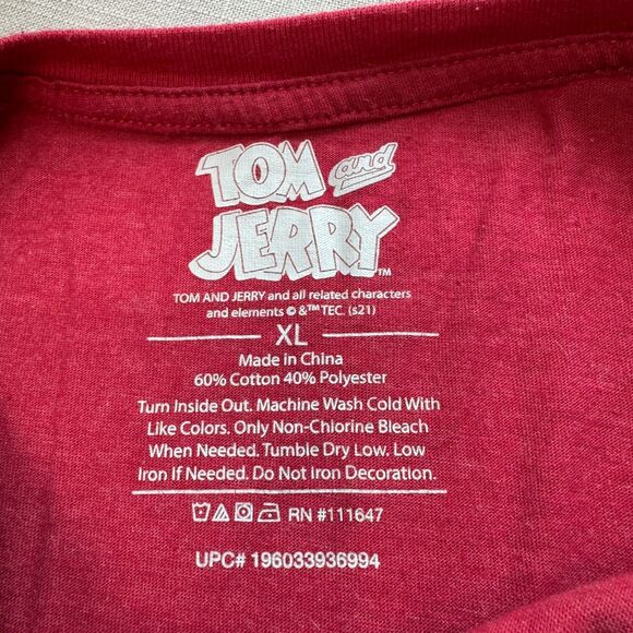 Unisex Tom & Jerry Graphic T-Shirt – Size XL Nostalgic Retro Comfort - Picture 8 of 8